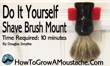 DIY shaving Brush Mount