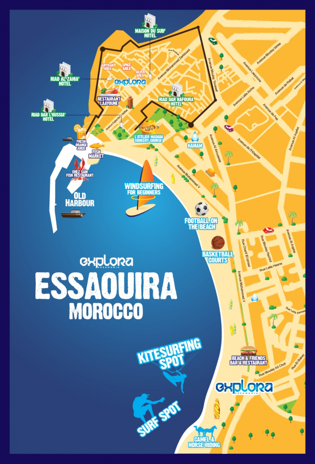 essaouira infographic tourist map 2013
