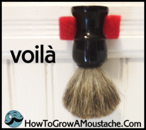 DIY shaving Brush Mount