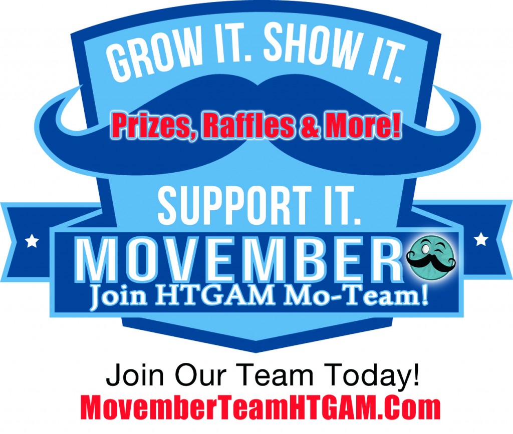 Join The HTGAM Movember Team – You Need Not Grow A Stache This Year!