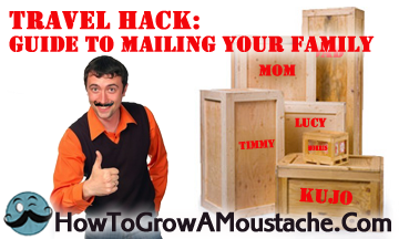 Travel Hack: Guide to Mailing Your Family (Infographic)