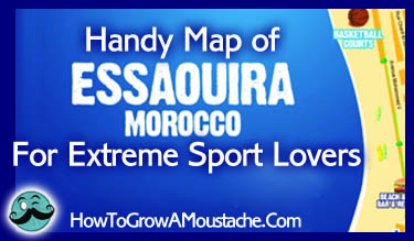Handy Map of Essaouira For Extreme Sport Lovers
